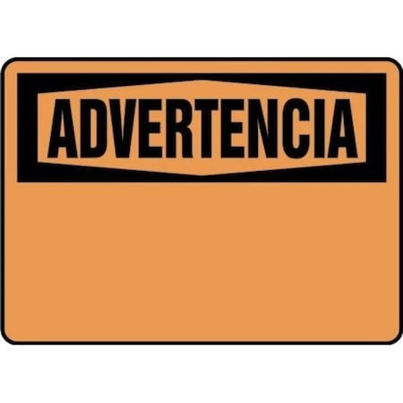 Accuform 10 in W, 7 in H, Adhesive Poly SHMRBH327VS